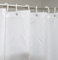 YISURE Kurzer Duschvorhang für das Badezimmer, Weißes Geometrisches Muster Polyester Kürzere Länge Duschvorhang, Schimmelresistente Metalltüllen, Breite 180 x Höhe 170cm