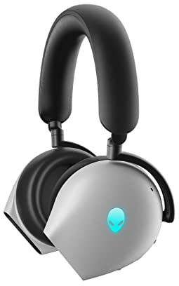 Alienware Tri-Mode Wireless Gaming Headset | AW920H (Lunar Light), White, 17.4 cm