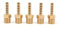 Hsthe Sea Lot de 5 raccords cannelés en laiton massif BSP de 6 mm vers filetage mâle BSP, pour bassin/piscine/tuyau
