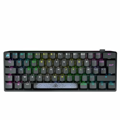 Corsair K70 Pro Mini Wireless RGB 60% mechanische Gaming-Tastatur – Cherry MX Red Switches – PBT-Tastenkappen Double-Shot – kompatibel mit iCUE – PC, Mac, PS5, PS4, Xbox – AZERTY FR – Schwarz