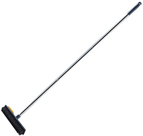 DOITOOL Extendable Pet Hair Broom Carpet Brush for Cleaning Floor Sweeper 108cm Long Handle Grout Cleaner