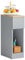 SoBuy Nachttisch schmal Nachtschrank Beistelltisch mit Schublade und Ablage Nachtkästchen Nightstand für Schlafzimmer Wohnzimmer Hellgrau B20 x T35 x H60 cm FBT111-HG