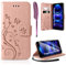 AROYI Lederhülle Kompatibel mit Xiaomi Redmi Note 12 Pro 5G (Nicht für 4G) Hülle und Schutzfolie,Flip Wallet Handyhülle Leder Tasche Kartensteckplätzen Schutzhülle Roségold