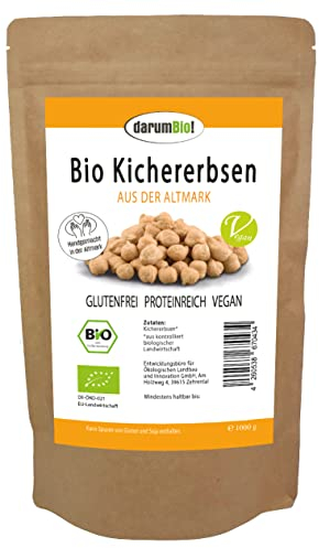 Bio Kichererbsen aus DEUTSCHLAND im Sparpack I eigener Anbau I natürlich & vegan I hohe Keimfähigkeit