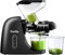 Fretta Licuadora prensado en frío,Extractor de zumos y verduras,Cold press slow juicer machine,Motor Silencioso y Función Inversa, fácil de limpiar,Recetas de jugos de regalo (Black)