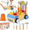 DAOUZL Outils Enfants Jouets Montessori en Bois, Visseuse et Voiture Outil, pour Fille Garçon 2 3 4 Ans