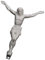 Happyyami Statue des Heiligen Jesus Kreuz-jesu-skulptur -Statue Heilige Figur Jesu Kruzifix-Statue Desktop-Jesus-Ornament Jesus-bastelfigur Kreuzfigur Miniatur Modell Plastik