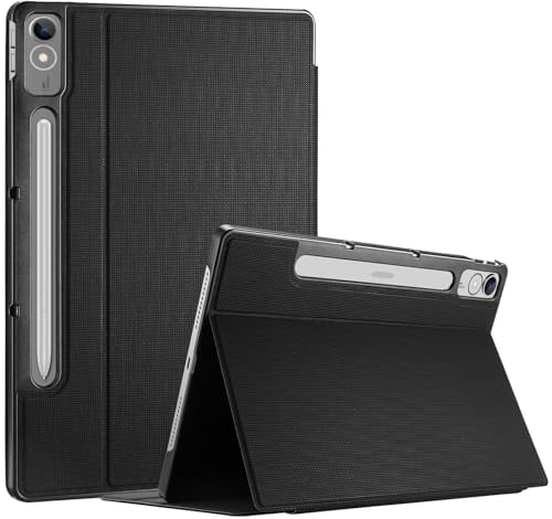 ProCase Coque pour Lenovo Tab P12 12.7 Pouces en 2023, Étui Housse Intelligent de Protection Anti-Chute pour Lenovo Tab P12 12.7, Rabat Magnétique Stable -Noir
