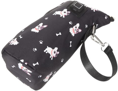 USB Flaschenwärmer Hülle aus Polyester, Schwarz, für Unterwegs | 3-Stufen Regelung, Einstellbar, Schutzfunktion, Tragbar, Zuhause und Reise, mit USB Anschluss