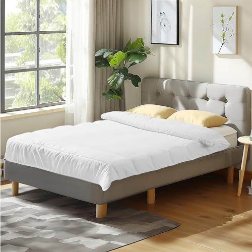 JEMIDI Winter Bettdecke 135x200 aus Polyester - warme Winterdecke Decke Duvet - weiche Winterbettdecke - Dicke Bettdecke - bügelfrei vakuumverpackt