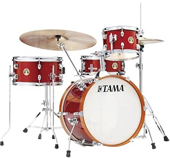 TAMA Club-JAM Shell Pack – Candy Apple Mist (CPM) w/Hardware – 4-teiliges Komplett-Set mit 45,7 cm Bassdrum LJK48H4-CPM