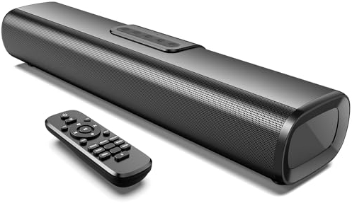 EnjoyNest Sound Bar for TV 50 Watts,5.0 Soundbar with Bluetooth/Optical/AUX/HDMI/ARC Connection,All-in-one PC Soundbar for Game,Wall Mount,Remote Control,TV Sound Bar Speakers for PC/Gaming/Projectors
