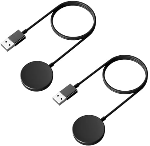 2Pack Galaxy Watch Charger Compatible with Samsung Watch Charger, Wireless Smart Watch Charger Cable Charging Dock for Samsung Galaxy Watch 6/6 Classic/Watch 5/5 Pro/Watch 4/4 Classic/Watch 3/Active 2