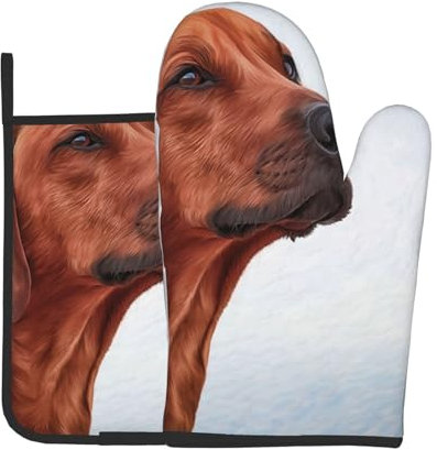 Hund Rhodesian Ridgeback, Ofenhandschuhe und Topflappen, Kochhandschuhe, hitzebeständige Backhandschuhe
