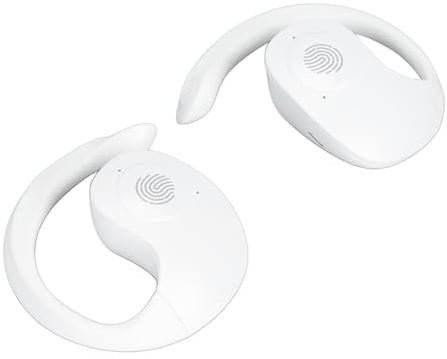 Bewinner Sprachübersetzer Ohrhörer, Online Übersetzergerät für 144 Sprachen, Zwei Wege Übersetzergerät mit APP, Kabellose Bluetooth Übersetzer Ohrbügel für Reisen (White)