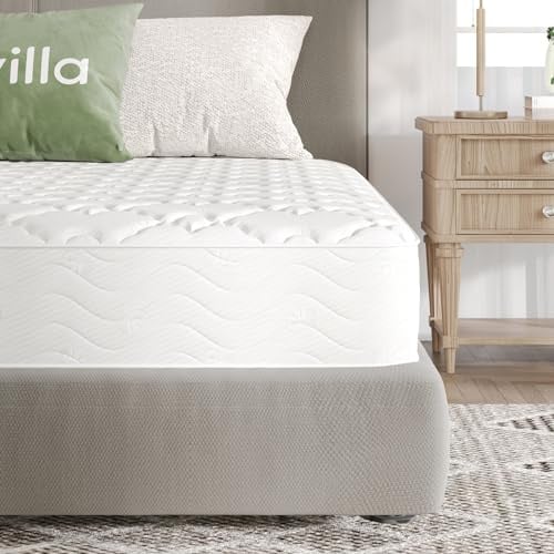 Novilla Matelas 2 Personnes à Ressorts Ensachés 140x190 Épaisseur 20 cm | Soutien Ergonomique, Réduction la Pression, Améliore le Sommeil, S'adapte au Corps, Renforcement des Bords, Fermeté Moyenne