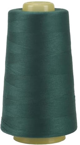 FOGAWA 1 Rollen Nähgarn Polyester Nähgarn Nähmaschinengarn, 40s/2, 3000 yards, Garnspule Overlockgarn für Näharbeiten, Quilten, Patchwork, Kleidung(Dunkelgrün 2742)