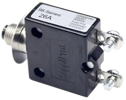 BADIKA Rückstellung des thermischen Überlastungsschutzsch 98 Serie 26A Leistungsschalter Switch von Micros Thermoschutz mit Schraubstift(32A)