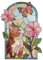 Ideen mit Herz Diamond-Painting-Fensterbild | Glaskunst-Optik | Dekoration & DIY | Material: PET (Katze mit Blume)