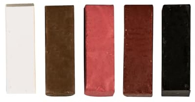 Rayher Farbpigmente für Wachs und Kerzen-Gel, pastell, Beutel 5 Stück, 1 x 1 x 2,9 cm, Farben sortiert, Kerzenwachs färben, 31640685