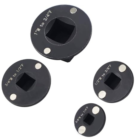 YWBL-WH 4PC Low -Profile Impoell -Socket -Adapter -Set, Antriebs -Ratschen -Konverter -Kit, Antriebs -Ratschen -Adapter -Set, Reduzierung des Socket -Kits für Automobilaufgaben