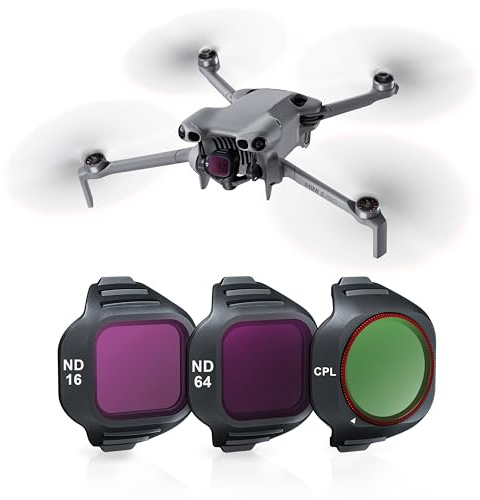 STARTRC ND/CPL Filter Set für DJI Mini 5 Pro Zubehör, 3er Pack Filter ND16/64/CPL Mini 5 Pro Drohnen Objektivfilter, mehrfach beschichtetes optisches HD-Glass