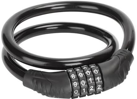 Antivol Vélo à Code 4 Chiffres, Cadenas Chaîne 60cm Ø12mm, Câble de Sécurité Robuste Anti-Vol Attache Velo Bike Lock pour Vélo Trottinette Électrique Scooter oussette Moto