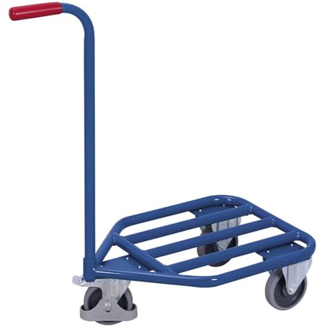 Griffroller mit Stahlrohrladefläche RAL5010 Enzianblau