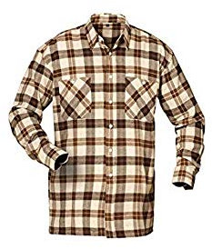 chemise de flanelle NEVADA (1734) beige/marron/bleu à carreaux - voir Figure, 54