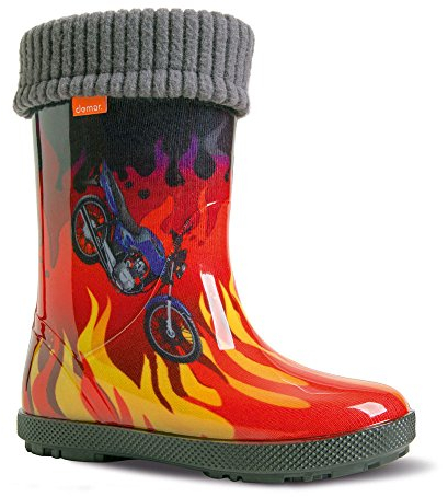 demar., Stivali Bambine Rosso Flammen