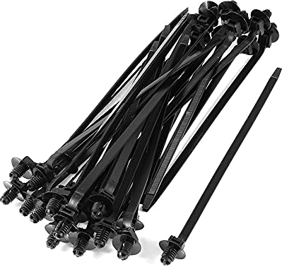 sourcing map Nylon Kabelbinder Auto Klettband Klett 183mm x 5mm 30 Stücke