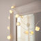 Lights4fun 3x 20er LED Rosen Lichterkette warmweiß batteriebetrieben
