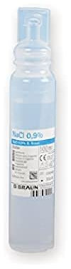B-Braun Soluzione Salina Sterile Ecolav, 100 ml, Confezione da 20 Pezzi