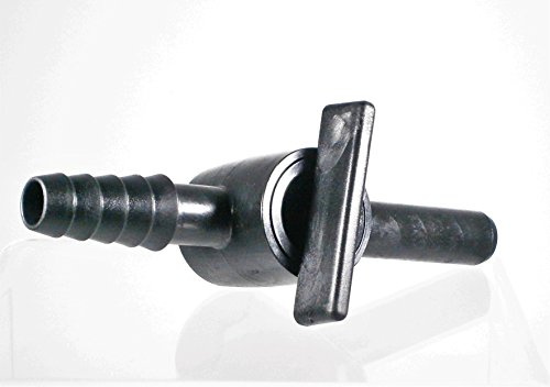 Kunststoff-Schlauchverbinder Ø 10-13 mm - Kunststoffhahn | Auslaufhahn | Absperrhahn | Hahn | Aquariumventil
