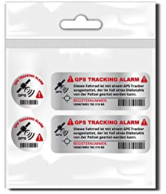 style4Bike Tracking Set GPS abschreckende GPS Tracking als Sticker Set für Fahrrad ✓ wetterfeste Aufkleber ✓ | D00048