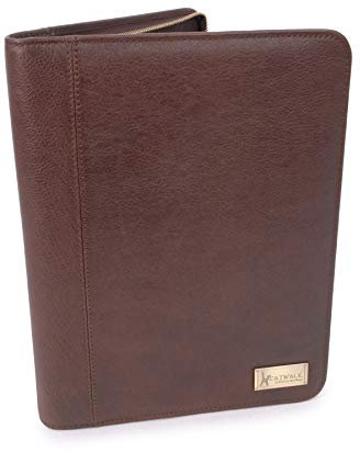 Catwalk Collection Handbags - Cartella Portadocumenti Pelle da Viaggio - Cartellina Porta Tablet e Documenti - Carpetta A4 - Chloe - Marrone
