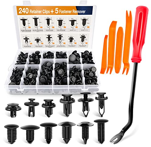 GOOACC GRC-33 Kunststoff-Befestigungselemente für Stoßstange, Auto-Pinnnieten, Set für Türverkleidung, Kotflügel-Clips