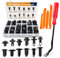 GOOACC GRC-33 Kunststoff-Befestigungselemente für Stoßstange, Auto-Pinnnieten, Set für Türverkleidung, Kotflügel-Clips