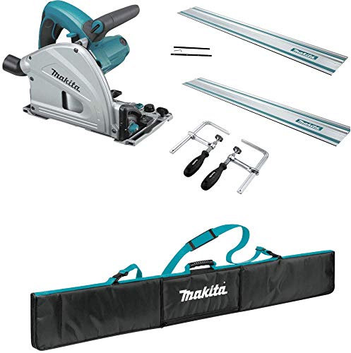 Makita SP6000 Bundle Deal with 2 x Guide Rails, Connectors, Clamp Set, Bag 240v
