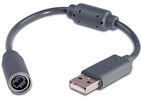 USB-Kabel-Adapterkabel für Microsoft Xbox 360 kabelgebundene Game-Controller, Ersatz, Grau