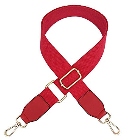 MoreChioce Damen Taschengurt Rote,Verstellbar Schultergurt Breit Taschengriffe für Handtaschen Schulterriemen Umhängegurt mit Karabinerhaken