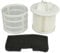 vhbw 2x filtro compatibile con Hoover SE81_SE40011 39001278, SE81_SE30011 39001157 aspirapolvere - filtro aria di scarico, filtro pre-motore