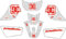 MXP Graphic PW50 Kinder ATV Aufkleber für Yamaha PW50 alle Jahre (weiß)