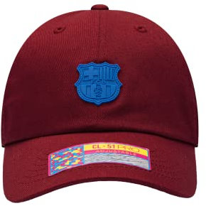Fan Ink Barcelona 'Casuals' Hut/Kappe, verstellbar, klassischer Stil, Rot, Hell, blau, Einheitsgröße