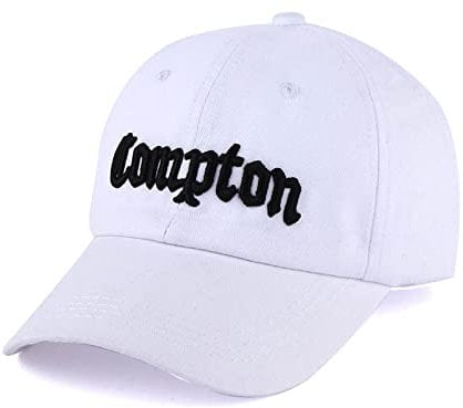 Cap Herren Baseballmütze Compton Skateboard Snapback Golfmützen für Herren Damen Hip Hop Knochen ABA reta Casquette de touca chapeu, weiß