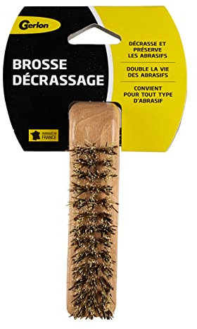Gerlon Brosse pour nettoyer et décrasser les abrasifs remplace une gomme - Made in France ADBDGA Neutre
