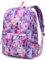 VASCHY Mochila escolar, ligera repelente al agua mochila hombre mochila mochila mujer niños niño ocio para niña escuela secundaria adolescentes colegio negocios viajes, Rosa Galaxy, Mochilas de día