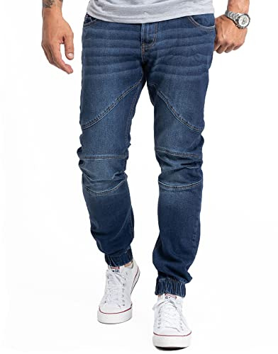 Rock Creek Jeans Herren Hose Tapered Fit Denim M74 | Herrenjeans im Five-Pocket-Stil, lange Jeanshose für Alltag und Freizeit