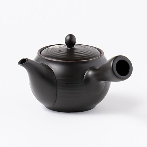 Japanese Kyusu Teapot 340ml/ 11.5 fl oz capacity -Black -Tokoname Yaki | Japanese Tea KIMIKURA