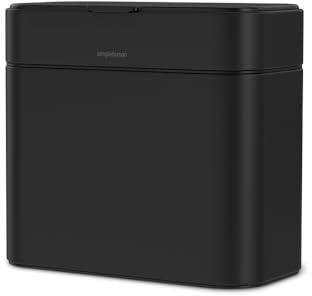 simplehuman Bac à compost amovible et de comptoir, 4 litres, noir mat
